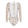 0016 tie-up surfsuit rainbow corals white